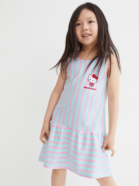 

H&M Girls Pack of 2 Printed Dresses, Pink