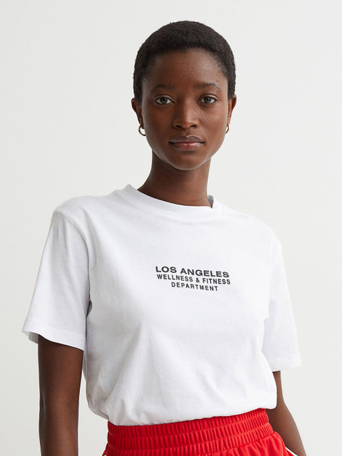 

H&M White Cotton T-Shirt