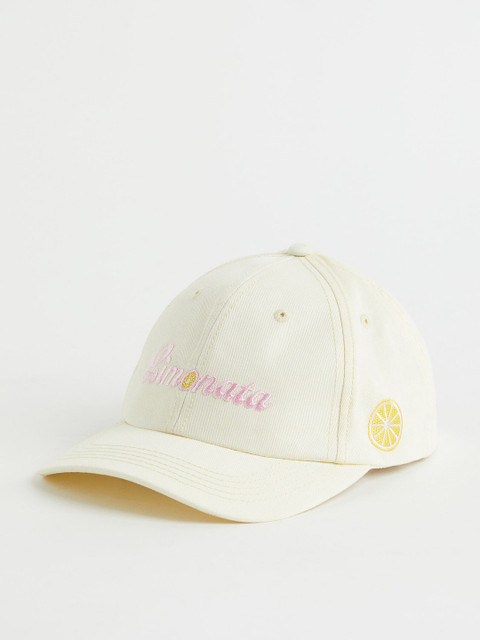 

H&M Women White Cotton Twill Cap