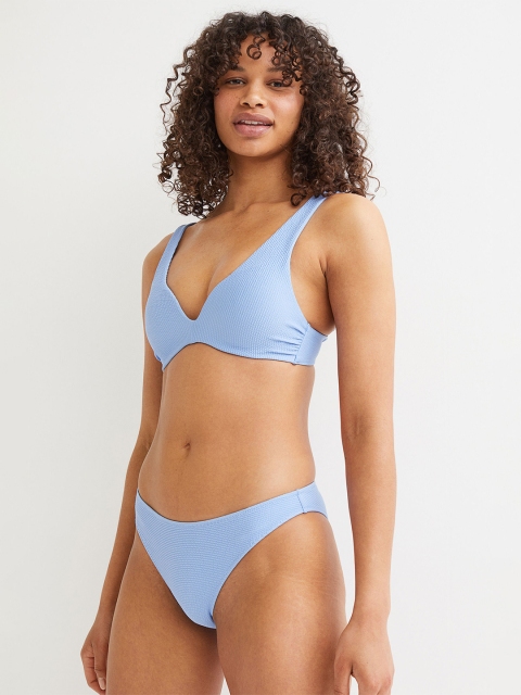 

H&M Women Blue Push-Up Bikini Top