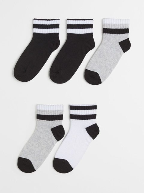 

H&M Boys 5 Pack Sports Socks, White