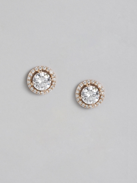 

Peora Gold-Toned American Diamond Studded Studs Earrings
