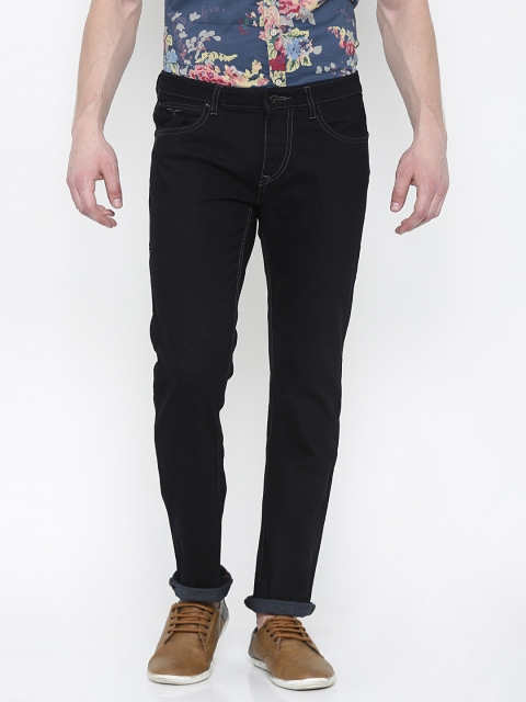 

Flying Machine Men Black Printed Slim Fit Stretchable Jeans