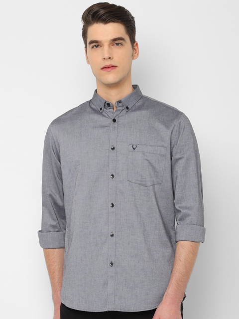 

Allen Solly Men Grey Slim Fit Casual Shirt