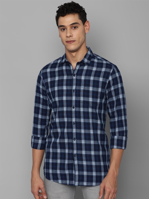

Allen Solly Sport Men Navy Blue Checked Casual Shirt