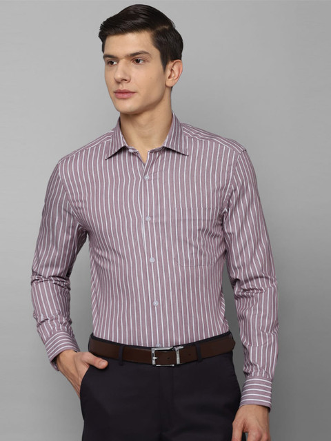 

Louis Philippe Men Pink Striped Formal Shirt