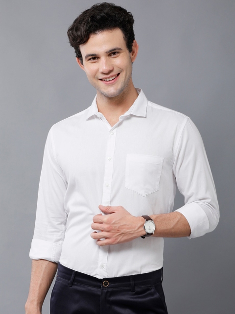 

YOVISH Men White Smart Slim Fit Casual Shirt