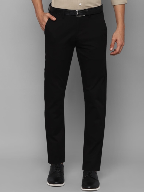 

Allen Solly Men Black Slim Fit Trousers