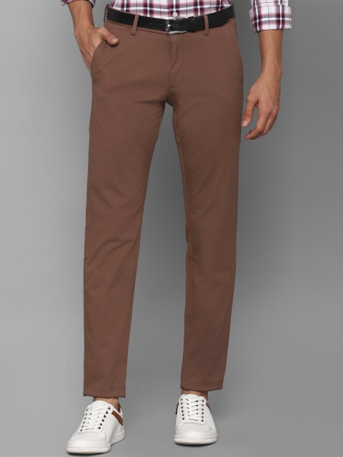 

Allen Solly Men Maroon Solid Slim Fit Trousers