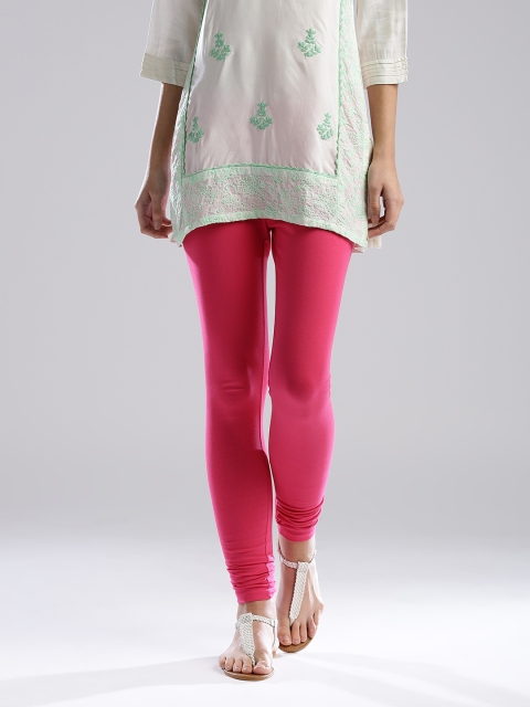 

W Pink Churidar Leggings