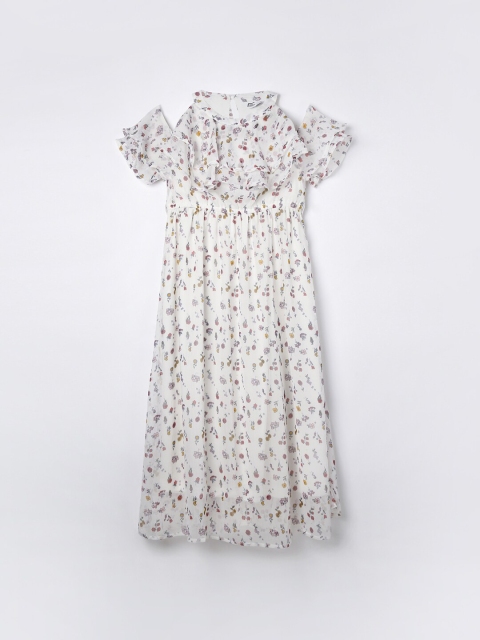 

Fame Forever by Lifestyle White Floral Maxi Dress
