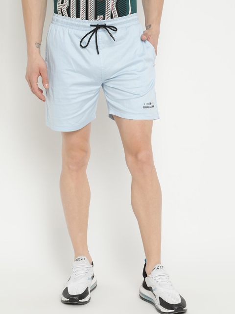 

V2 Value & Variety Men Blue Striped Sports Shorts