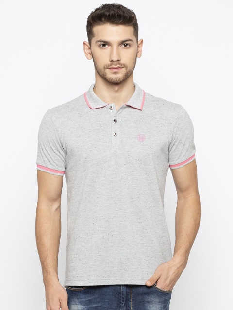 

Status Quo Men Grey Polo Collar T-shirt