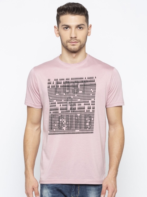 

Status Quo Men Pink Typography Printed T-shirt
