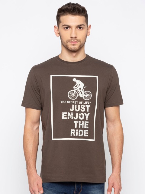 

Status Quo Men Green Printed Applique T-shirt