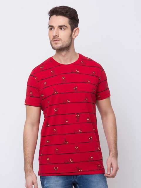 

Status Quo Men Red Printed T-shirt