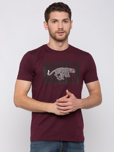 

Status Quo Men Maroon Printed T-shirt