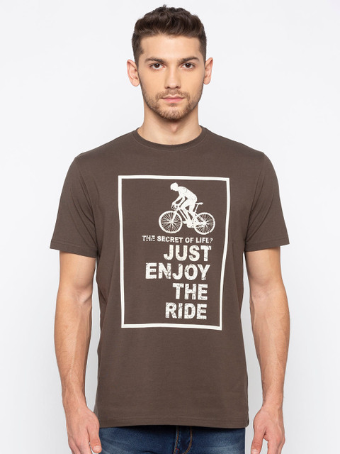 

Status Quo Men Green Printed Applique T-shirt