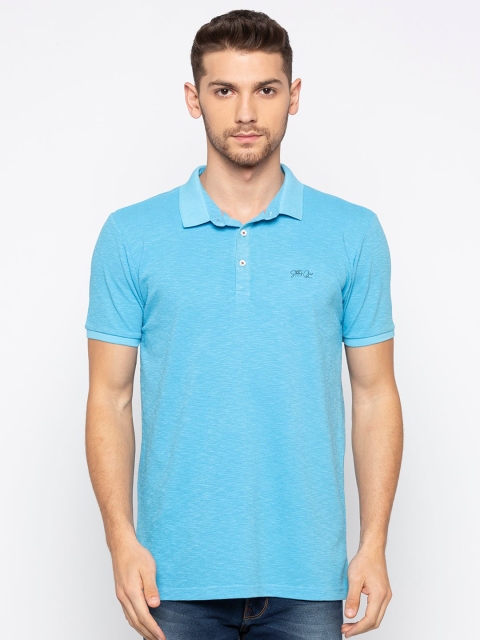 

Status Quo Men Blue Polo Collar T-shirt