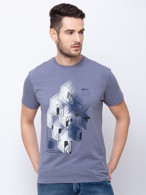 

Status Quo Men Grey Printed T-shirt