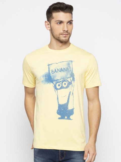 

Status Quo Men White Printed Raw Edge T-shirt