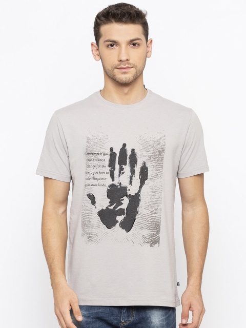 

Status Quo Men Grey Printed T-shirt