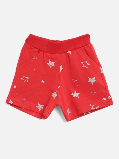

V2 Value & Variety Girls Red Conversational Printed Shorts
