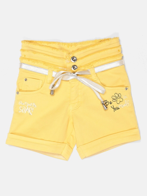 

V2 Value & Variety Girls Mustard Shorts