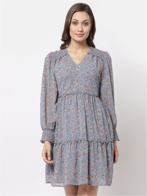 

Gipsy Multicoloured Floral Georgette Dress, Multi
