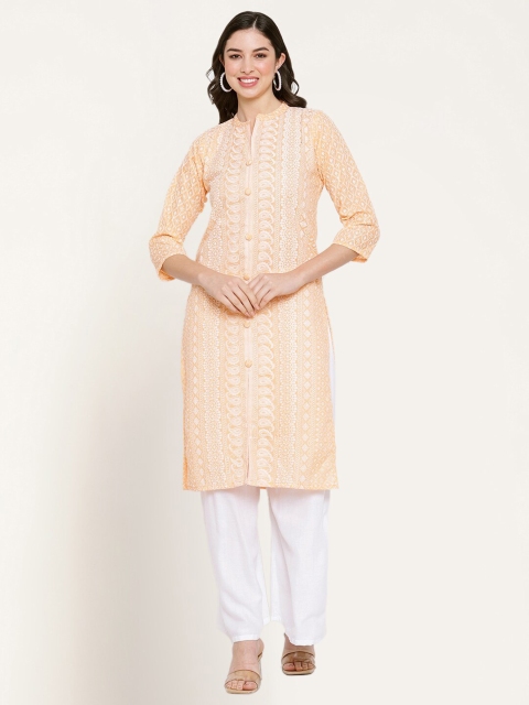 

Miaz Lifestyle Peach-Coloured Sheath Maxi Dress