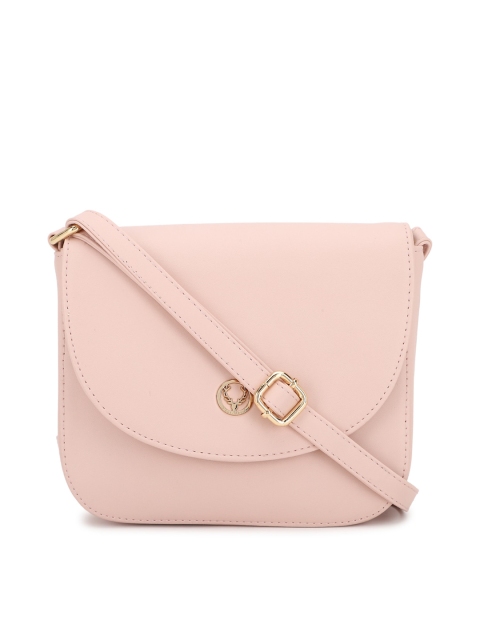 

Allen Solly Woman Pink Embellished PU Structured Sling Bag