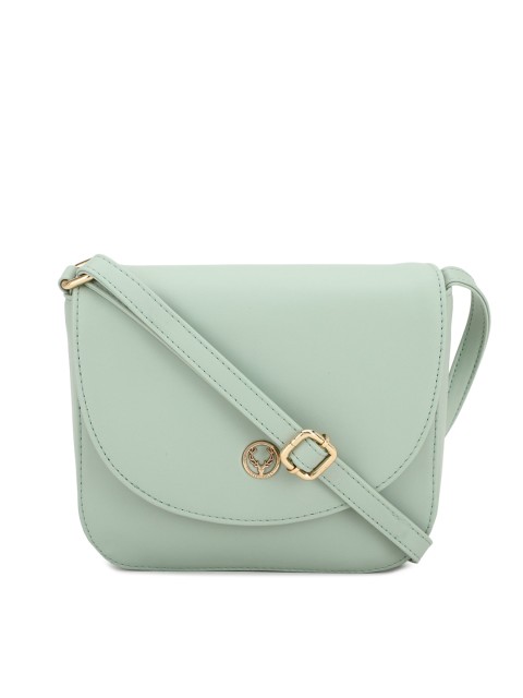 

Allen Solly Woman Green PU Structured Sling Bag