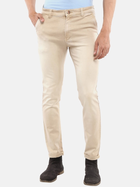 

V-Mart Men Cream-Coloured Slim Fit Stretchable Jeans