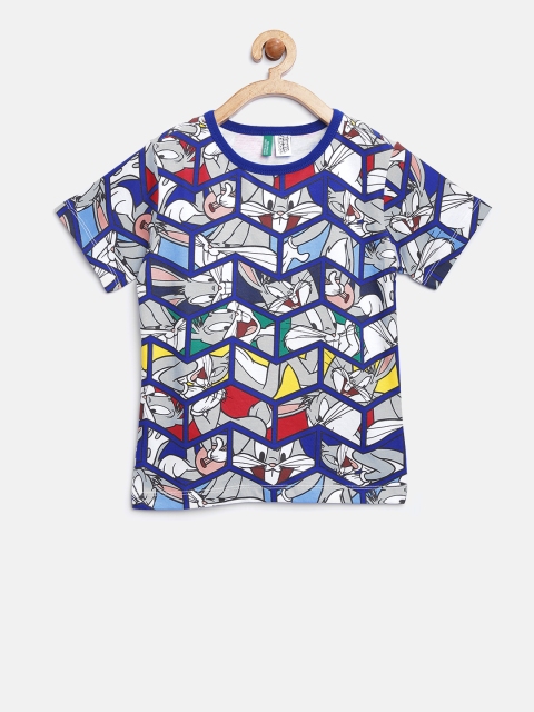

United Colors of Benetton Boys Multicoloured Bugs Bunny Print T-shirt, Multi