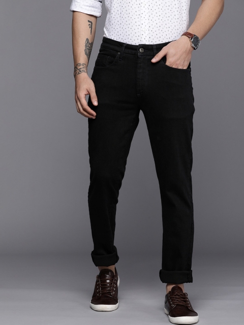 

Louis Philippe Jeans Men Black Slim Fit Low-Rise Clean Look Stretchable Jeans