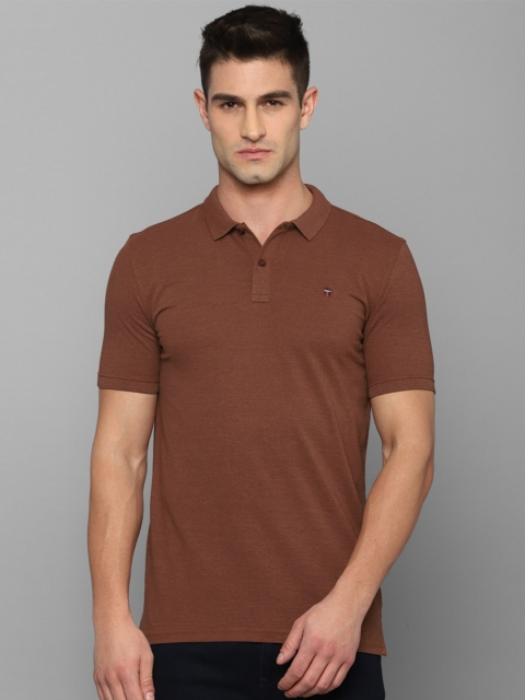 

Louis Philippe Sport Men Brown Polo Collar Slim Fit T-shirt