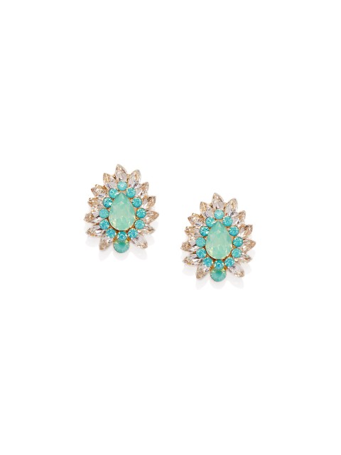 

Kazo Gold-Toned & Blue Stud Earrings
