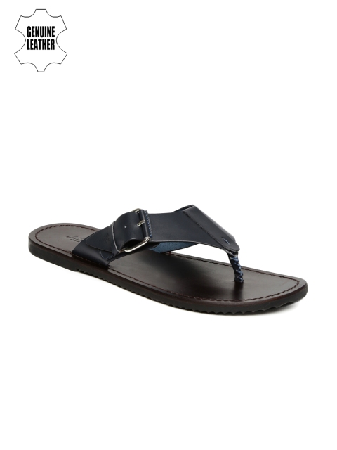

Arrow Men Navy Genuine Leather Sandals, Navy blue