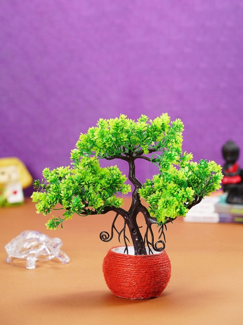 

Dekorly Green Handcrafted Bonsai Artificial Flowers and Plants