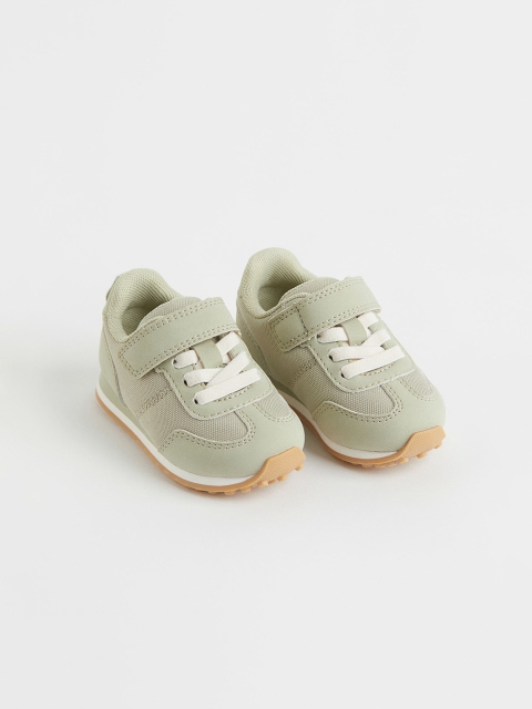 

H&M Girls Green Solid Mesh Trainers