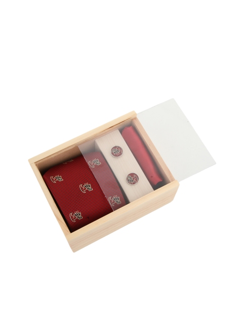 

Alvaro Castagnino Men Maroon Accessory Gift Set