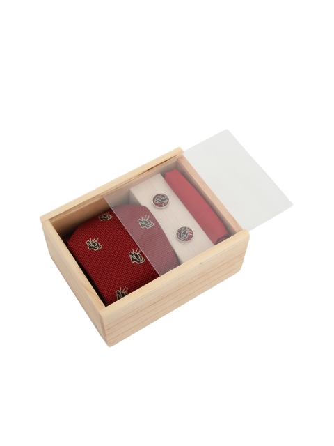 

Alvaro Castagnino Men Maroon Accessory Gift Set