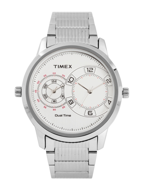 

Timex Men Silver-Toned Dual-Toned Analogue Watch TWEG15003