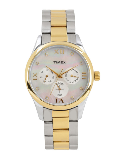 

Timex Women White Iridescent Multifunction Watch TW000W204