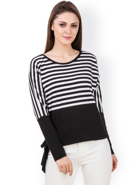 

Texco Black & White Striped Top