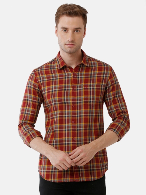 

Swiss Club Men Multicoloured Slim Fit Tartan Checks Checked Casual Shirt, Multi