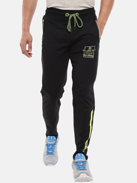 

V-Mart Men Black Solid Cotton Single Track Pants