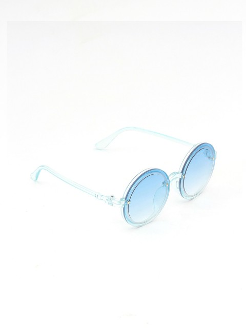 

Lil Lollipop Unisex Kids Blue Lens & Blue Round Sunglasses with UV Protected Lens