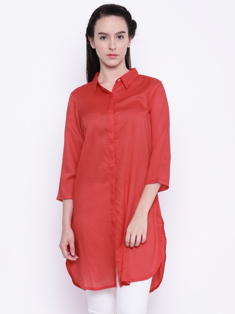 

AND Red High-Low Tunic