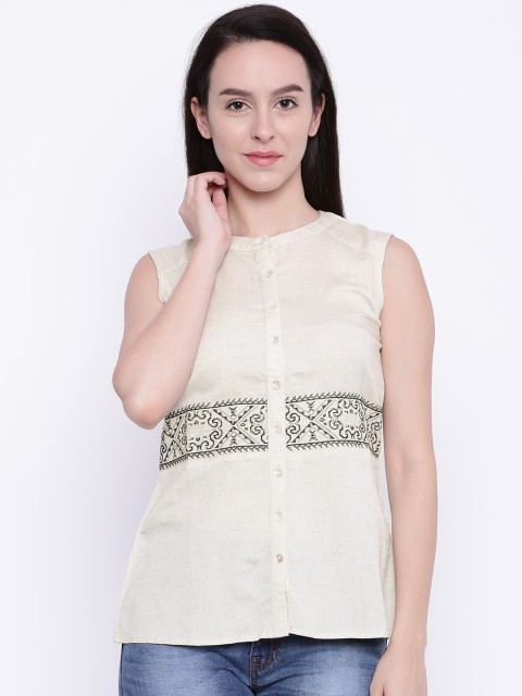 

AND Off-White Self-Design Top